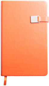 Ежедневник недатированный Spirit , А5, оранжевый, кремовый блок